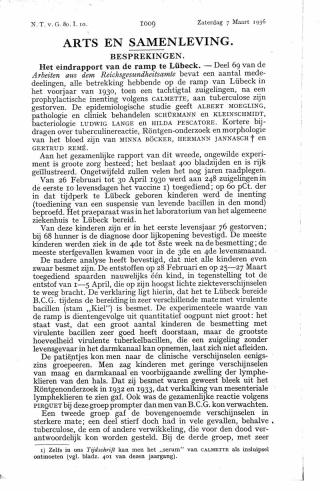 Eerste pagina van het artikel zoals het is gepubliceerd in het tijdschrift