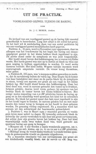 Eerste pagina van het artikel zoals het is gepubliceerd in het tijdschrift
