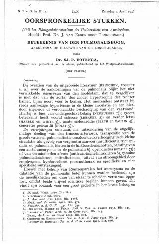 Eerste pagina van het artikel zoals het is gepubliceerd in het tijdschrift