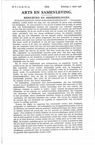 Eerste pagina van het artikel zoals het is gepubliceerd in het tijdschrift