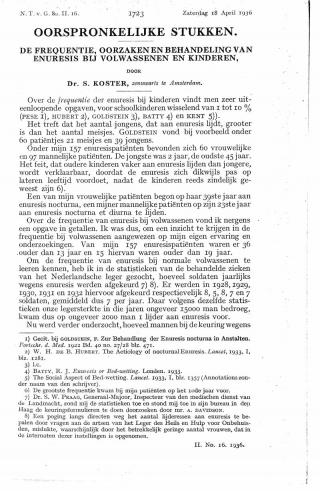 Eerste pagina van het artikel zoals het is gepubliceerd in het tijdschrift