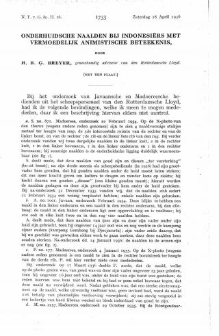 Eerste pagina van het artikel zoals het is gepubliceerd in het tijdschrift