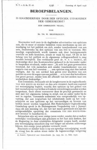 Eerste pagina van het artikel zoals het is gepubliceerd in het tijdschrift