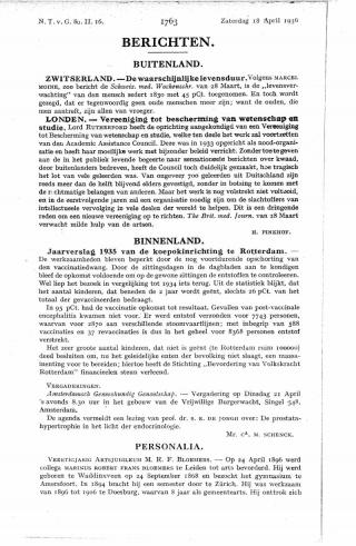 Eerste pagina van het artikel zoals het is gepubliceerd in het tijdschrift