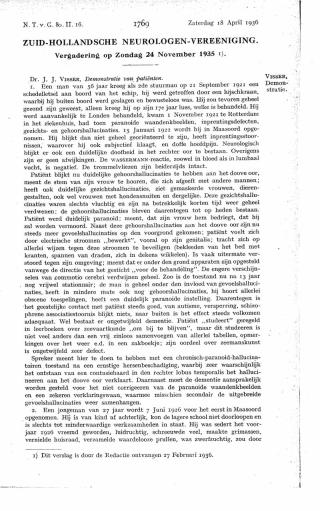 Eerste pagina van het artikel zoals het is gepubliceerd in het tijdschrift