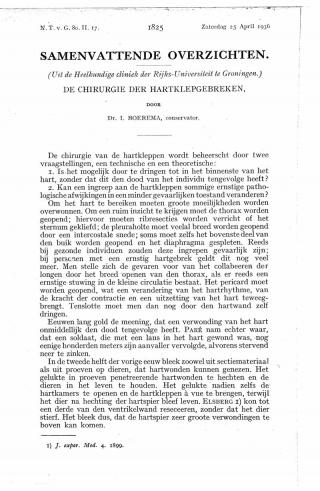 Eerste pagina van het artikel zoals het is gepubliceerd in het tijdschrift