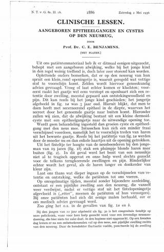 Eerste pagina van het artikel zoals het is gepubliceerd in het tijdschrift