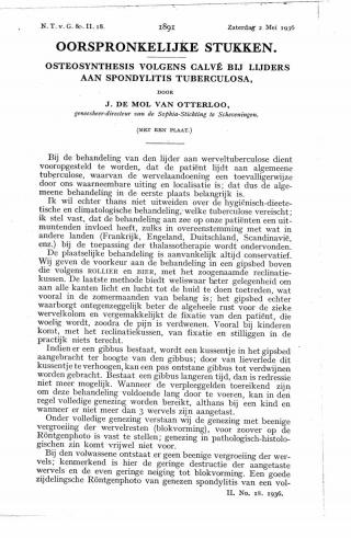 Eerste pagina van het artikel zoals het is gepubliceerd in het tijdschrift