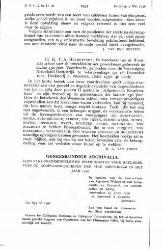 Eerste pagina van het artikel zoals het is gepubliceerd in het tijdschrift