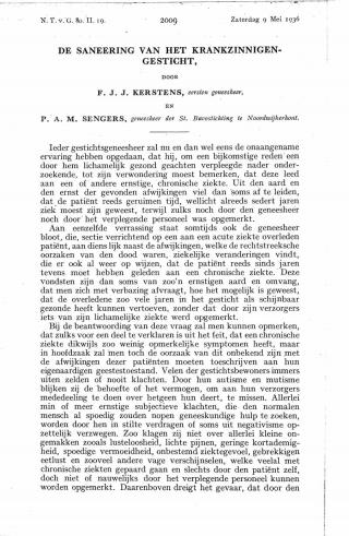 Eerste pagina van het artikel zoals het is gepubliceerd in het tijdschrift