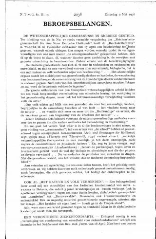 Eerste pagina van het artikel zoals het is gepubliceerd in het tijdschrift