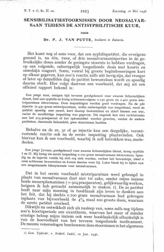 Eerste pagina van het artikel zoals het is gepubliceerd in het tijdschrift