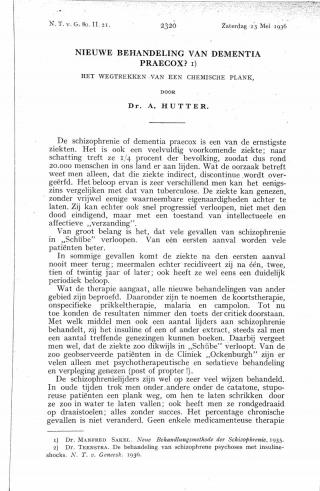 Eerste pagina van het artikel zoals het is gepubliceerd in het tijdschrift