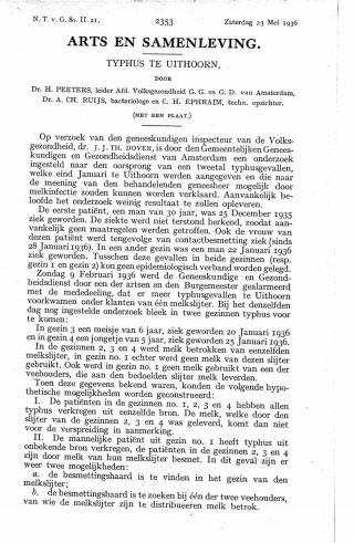 Eerste pagina van het artikel zoals het is gepubliceerd in het tijdschrift