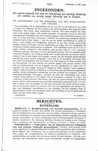 Eerste pagina van het artikel zoals het is gepubliceerd in het tijdschrift