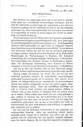 Eerste pagina van het artikel zoals het is gepubliceerd in het tijdschrift