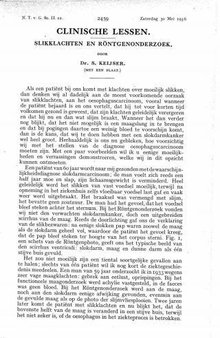 Eerste pagina van het artikel zoals het is gepubliceerd in het tijdschrift