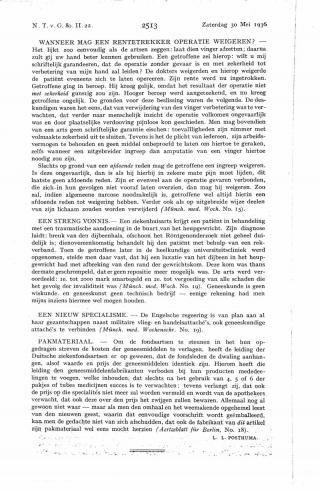 Eerste pagina van het artikel zoals het is gepubliceerd in het tijdschrift