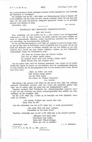 Eerste pagina van het artikel zoals het is gepubliceerd in het tijdschrift