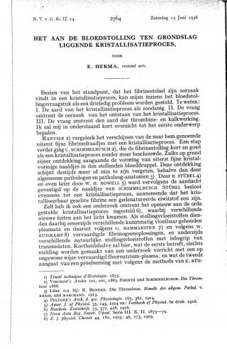 Eerste pagina van het artikel zoals het is gepubliceerd in het tijdschrift