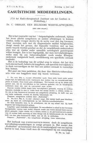 Eerste pagina van het artikel zoals het is gepubliceerd in het tijdschrift