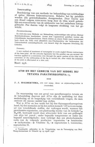 Eerste pagina van het artikel zoals het is gepubliceerd in het tijdschrift