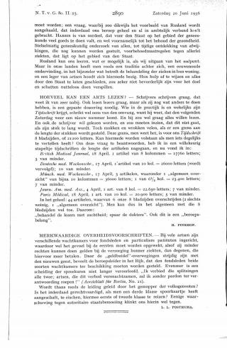 Eerste pagina van het artikel zoals het is gepubliceerd in het tijdschrift