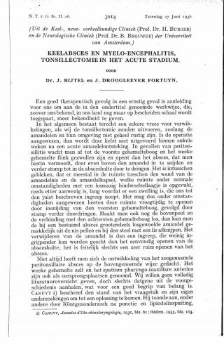 Eerste pagina van het artikel zoals het is gepubliceerd in het tijdschrift