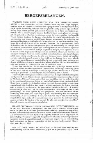 Eerste pagina van het artikel zoals het is gepubliceerd in het tijdschrift