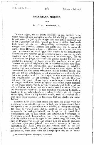 Eerste pagina van het artikel zoals het is gepubliceerd in het tijdschrift