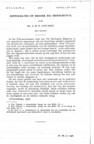 Eerste pagina van het artikel zoals het is gepubliceerd in het tijdschrift