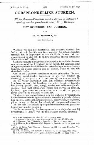 Eerste pagina van het artikel zoals het is gepubliceerd in het tijdschrift