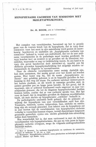 Eerste pagina van het artikel zoals het is gepubliceerd in het tijdschrift