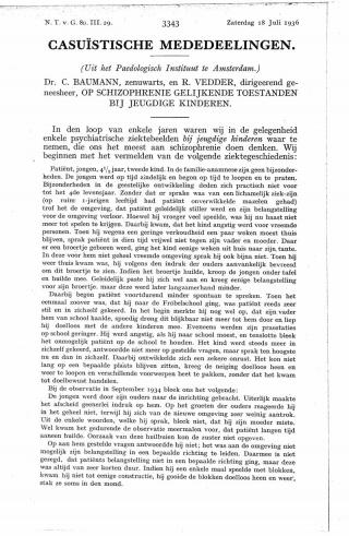 Eerste pagina van het artikel zoals het is gepubliceerd in het tijdschrift