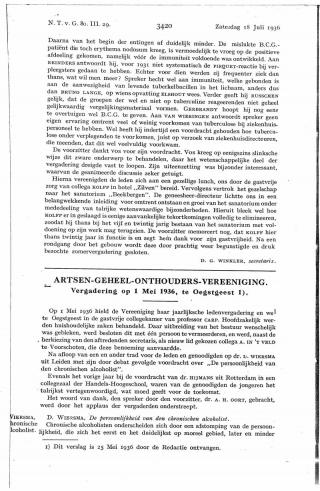 Eerste pagina van het artikel zoals het is gepubliceerd in het tijdschrift