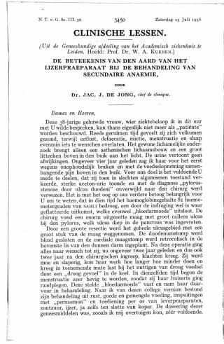 Eerste pagina van het artikel zoals het is gepubliceerd in het tijdschrift