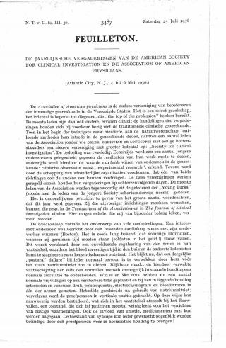 Eerste pagina van het artikel zoals het is gepubliceerd in het tijdschrift