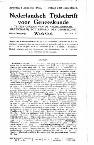 Eerste pagina van het artikel zoals het is gepubliceerd in het tijdschrift