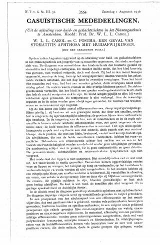 Eerste pagina van het artikel zoals het is gepubliceerd in het tijdschrift