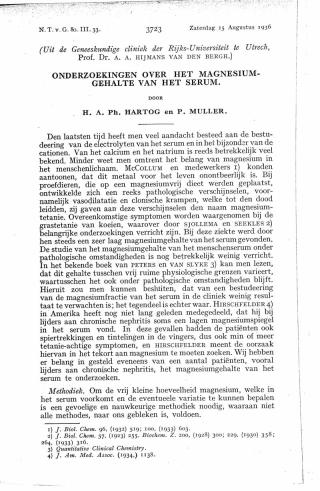 Eerste pagina van het artikel zoals het is gepubliceerd in het tijdschrift