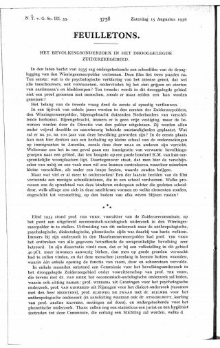 Eerste pagina van het artikel zoals het is gepubliceerd in het tijdschrift