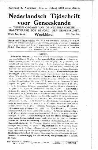 Eerste pagina van het artikel zoals het is gepubliceerd in het tijdschrift