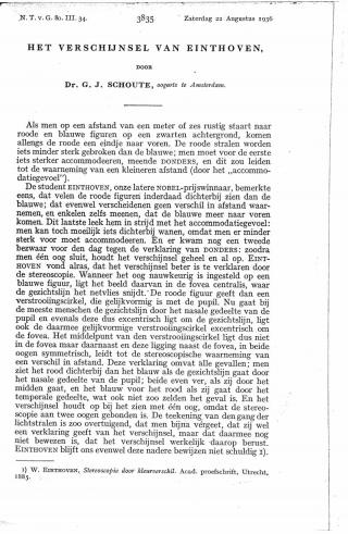 Eerste pagina van het artikel zoals het is gepubliceerd in het tijdschrift