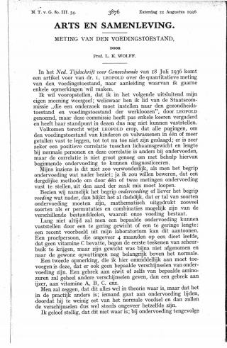 Eerste pagina van het artikel zoals het is gepubliceerd in het tijdschrift