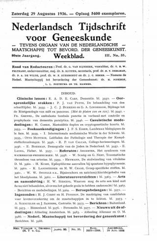 Eerste pagina van het artikel zoals het is gepubliceerd in het tijdschrift