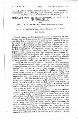 Eerste pagina van het artikel zoals het is gepubliceerd in het tijdschrift