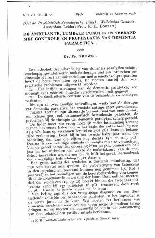 Eerste pagina van het artikel zoals het is gepubliceerd in het tijdschrift