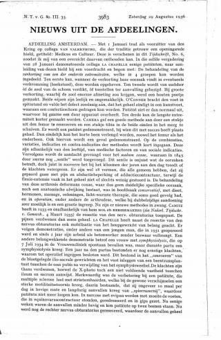 Eerste pagina van het artikel zoals het is gepubliceerd in het tijdschrift