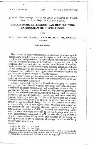 Eerste pagina van het artikel zoals het is gepubliceerd in het tijdschrift