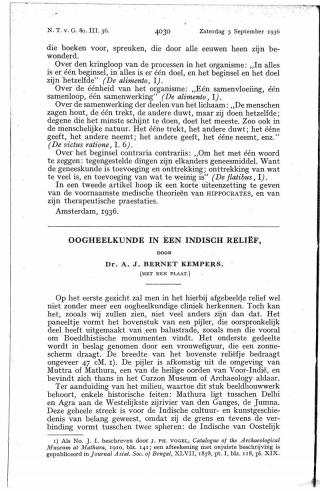 Eerste pagina van het artikel zoals het is gepubliceerd in het tijdschrift